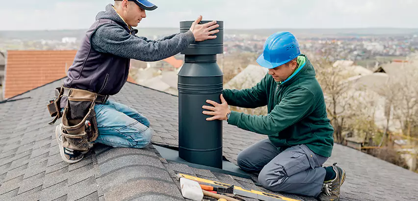 Chimney Flashing Replacement for Storm Damage in Rolling Meadows