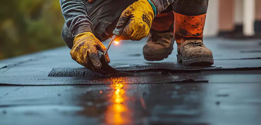 EPDM Roof Repair Tape Application in Rolling Meadows