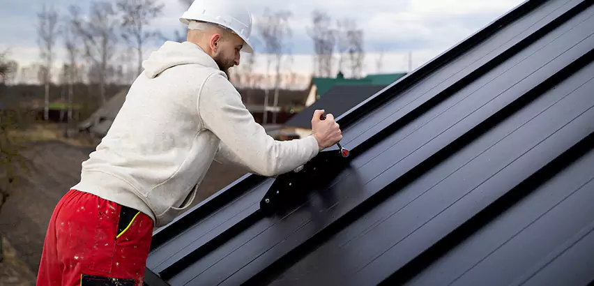 Tin Roof Ridge Cap Installation in Rolling Meadows